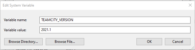Adding new system environment variable called "TEAMCITY_VERSION" with value of "2021.1", so the jest reporter can output TeamCity-formatted result