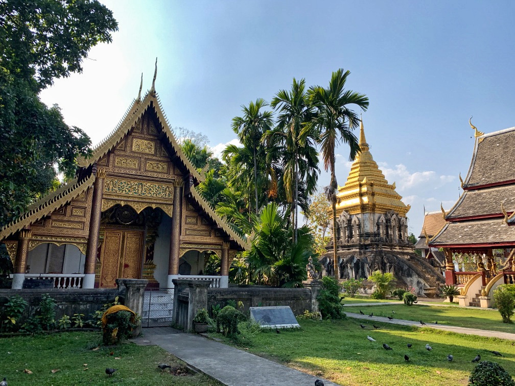 One of the Buddhist temples in Chiang Mai